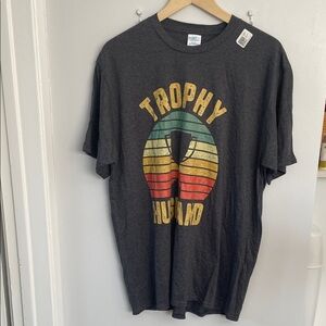 Port and Company Gray Trophy Husband Tee